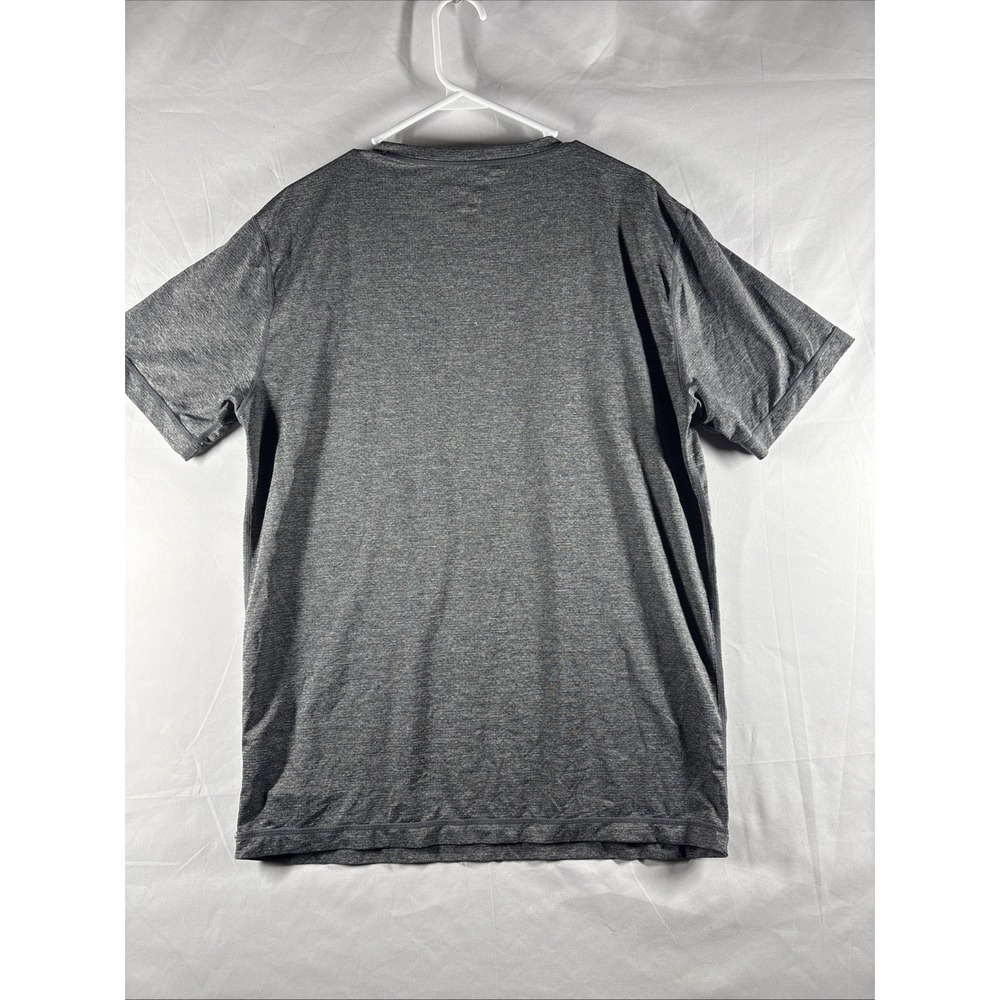 Vuori Men's Heather Long Grey Short Sleeve T-Shirt Athletic Gym Running Workout - Picture 4 of 5